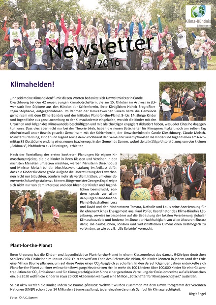 Neue Newsletter 3/2016