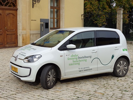 Erstes Elektroauto der Gemeinde Bettemburg wurde im Rahmen der Mobilitätswoche 2014 eingeweiht.