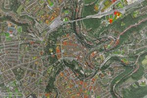 Ville de Luxembourg : Cadastre solaire sur topographie.lu