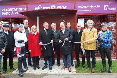 Inauguration de la mBOX à la gare de Roodt/Syre