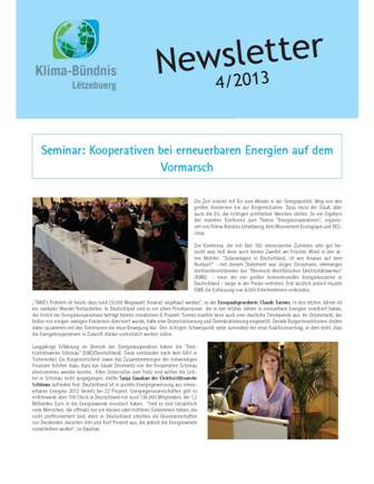 Newsletter 4/2013