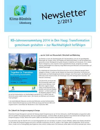 La newsletter 2/2013 vient d&rsquo;arriver