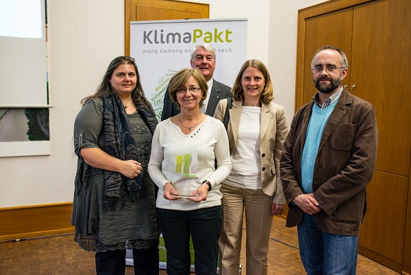 Remise de la certification (> 50%) « Pacte Climat » à la commune de Lorentzweiler