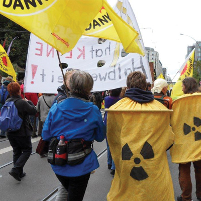 Mit Glocken und Sirenen gegen Atomkraft!