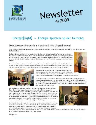 Newsletter 4/2009