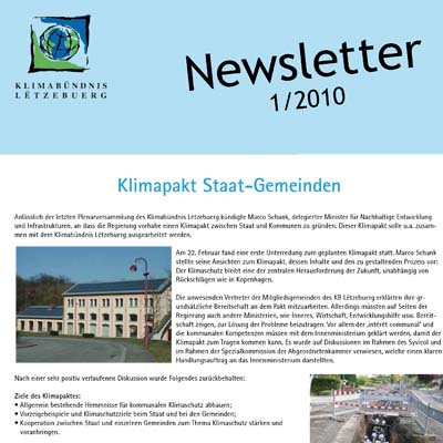 Newsletter 1/2010