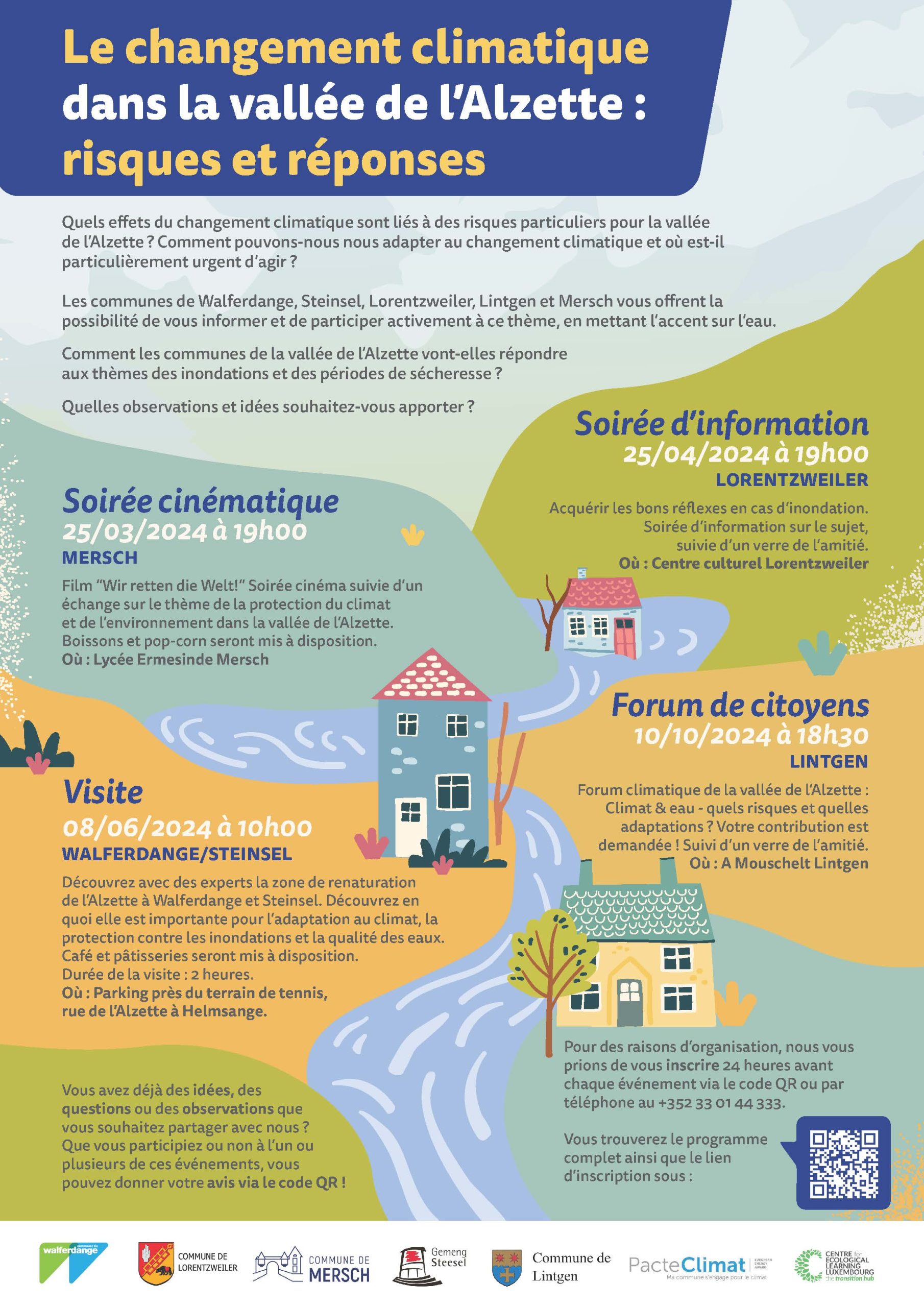 Le changement climatique dans la vallée de l’Alzette : risques et réponses