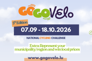 Vom 7.09 – 18.10.2026: GoGo VELO geht mit einer neuer Mission an den Start: „Lasst uns 1000 Runden um Luxemburg radeln“ !